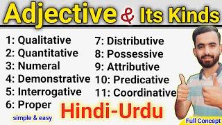 Adjective and its kinds | Parts of speech | By Sir Nadir Kazmi