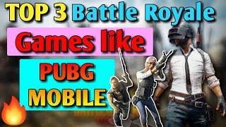 Top 3 Best Battle Royale Games like PUBG Mobile || PUBG Similar Games ||Online/Offline