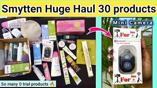 Smytten Huge haul today | 0 trial product haul  Smytten mini camera shutter |smytten loot unboxing