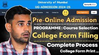 how to fill mumbai university admission form 2024?