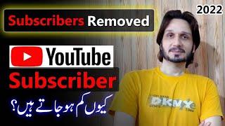 Why My Subscribers are Decreased on my  YouTube Channel | Subs Removed issue in 2022