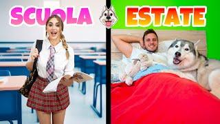 MORNING ROUTINE SCOLASTICA VS ESTIVA ⏰️ | MARTY E YUKO