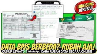 Cara Merubah Data Nama Nik Tanggal Lahir Alamat Di BPJS Kesehatan Online | Update Terbaru