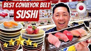 AMAZING CONVEYOR BELT SUSHI in Osaka Japan  Most Popular Google Reviewed Sushi Restaurant