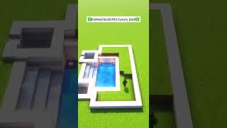 ️ Better LUXURY POOL in Minecraft! #shorts #minecraft