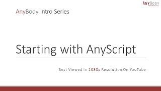 Starting with AnyScript (Intro 2/9)