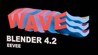 Wave Text Effect: Cinema 4D Style Animation In Blender 4.2 EEVEE