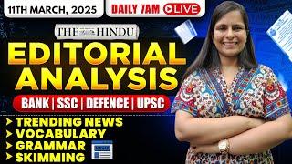 Editorial Analysis | 11th March, 2025 | Vocab, Grammar, Reading, Skimming | Nimisha Bansal