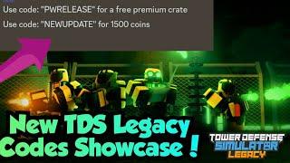 NEW TDS Legacy Codes Showcase! (TDS Legacy)