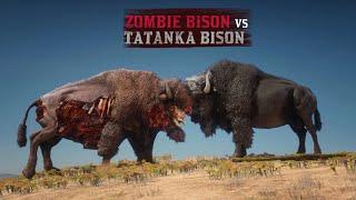 ZOMBIE Bison vs TATANKA Bison | Speed Test | in Red Dead Redemption 2 PC