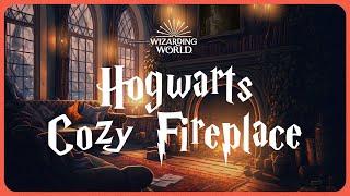 Harry Potter Crackling Fireplace 🪄Crackling Fire  with Music Ambience | Study, Sleep, Work