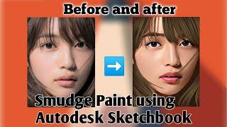 3D SMUDGE PAINT SKIN TONE TUTORIAL USING AUTODESK SKETCHBOOK (PART 1)