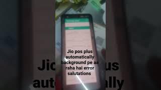 Jio pos plus automatic back problem #jio #jioposplus #techwithvivekgolu #2022inshort