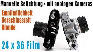 Manuelle Belichtung mit analogen Kameras • Blende Verschlusszeit ISO • Leica MP manuell belichten