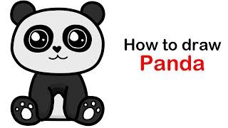 How to draw Cute Panda Bonbon Drawings
