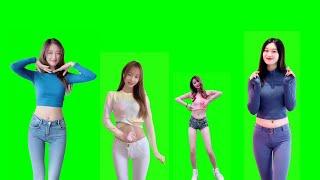 Female Dancer Green screen video | beautiful girl dance footage