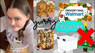 Small Walmart Grocery Haul - Breakfast Fried Rice - Big Mac Salad - Xmas Take Down - Vlog