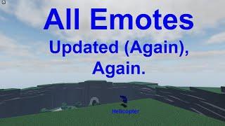 All Emotes In The Strongest Battlegrounds Updated (Again), Again | Roblox