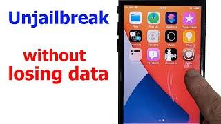 Unjailbreak iOS 14.6 with checkra1n without losing your data