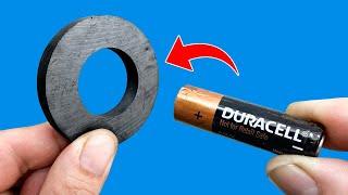 How to Charge any Battery for free With SALT and a MAGNET in a Couple of Minutes! Great Method