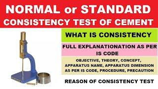 Normal or Standard Consistency Test of Cement by Learning Technology | Quality Control Test 4 Cement