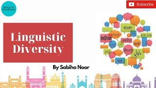 What is Linguistic Diversity? | Linguism | Sabiha Noor