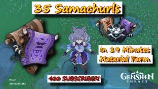 35 Samachurls in 19 Minutes Mondstadt Region | Genshin Impact - Material Farm