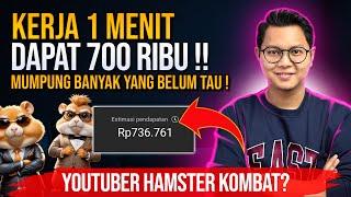 Kerja 1 Menit Dibayar 700 Ribu, No Hoax⁉️ Mumpung Orang Belum Tau, Youtuber Hamster Kombat?