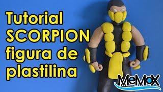 TUTORIAL- SCORPION MORTAK KOMBAT DE PLASTILINA/CLAY/PLASTICINE/HOW TO MAKE