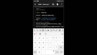 Python for Android - SL4A ( Button)