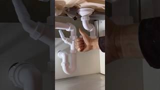 How to plumb up a Kitchen sink waste! #asmr #diy #howto #plumbing #kitchen #subscribe #youtubeshorts