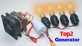 Self Running Top2 Free Electricity Generator 220V How To Make Free Energy With At Home