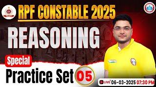 RPF Constable Reasoning Classes 2025 | RPF Reasoning Practice Set #05 | RPF Reasoning MCQs