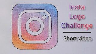 how to draw instagram logo | App icon challenge | Instagram #drawing #instagram #icon #logo