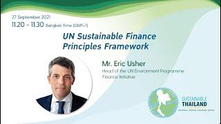 UN Sustainable Finance Principles Framework by Mr.Eric, UN Environment Programme Finance Initiative