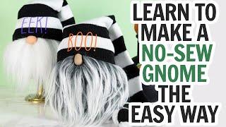 How to Make a Sock Gnome / Halloween Sock Gnome / Easy Sock Gnome Tutorial / No Sew Gnome DY