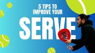 5 tips to improve your serve in 5 minutes! Sneak peak to a real lesson with a customer!