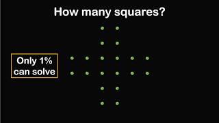 Very few can solve this puzzle. How many squares?