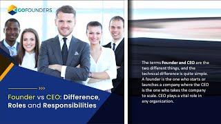 #ONPASSIVE BLOG VIDEO:  Founder vs CEO  Difference, Roles and Responsibilities