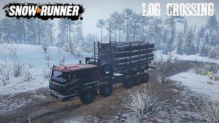 Log Crossing 3 Sets Of Medium Logs With Azov 73210 Cosmodrome Amur Russia Phase 4 DLC Gameplay