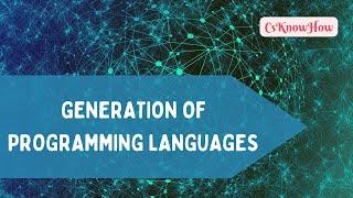 different generations of languages | #csknowhow | computer science |  #shorts