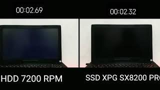 Adata XPG SX8200 PRO 512 GB vs HDD seagate 1 TB 7200 RPM Booting OS