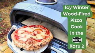 Ooni Karu 2 Icy Cold Challenge of Winter Wood-Fired Pizza Cooking!