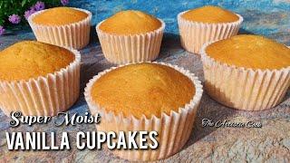 Vanilla Cupcakes Recipe Easy | How to make MOIST Vanilla Cupcakes | Sponge Cupcake Recipe