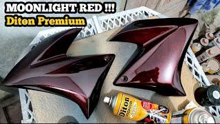 VERSI MURAH NYA MOONLIGHT RED DENGAN DITON PREMIUM, Repaint body motor warna merah moonlight