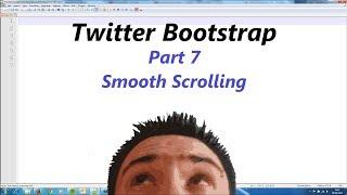 Twitter Bootstrap Part 7 - Smooth Scrolling & Footer