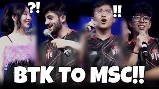 BTK HILARIOUS INTERVIEW AFTER WINNING NACT AND SECURING A MSC SLOT… 