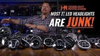 THE BEST 7" Round LED Headlight Shootout Test EVER | Headlight Revolution