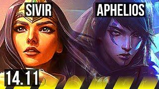 SIVIR & Lux vs APHELIOS & Janna (ADC) | 6/0/3, Rank 9 Sivir, Dominating | TR Grandmaster | 14.11