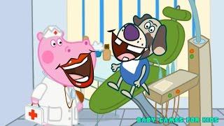 Animal Doctor Care for kids Hippo Dentist learning games